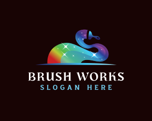 Paint Brush Rainbow logo