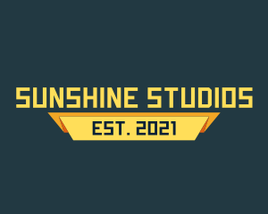 Yellow Modern Banner logo