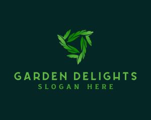 Leaf Wellness Garden logo design