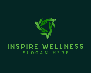 Leaf Wellness Garden logo design