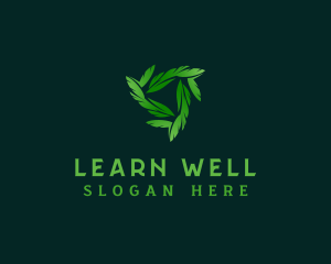 Leaf Wellness Garden logo design