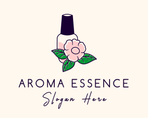 Natural Flower Perfume  logo design