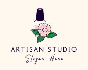 Natural Flower Perfume  logo design