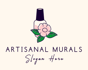 Natural Flower Perfume  logo design