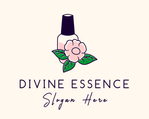 Natural Flower Perfume  logo design