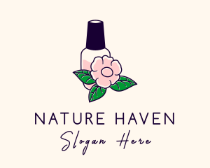 Natural Flower Perfume  logo design