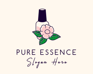 Natural Flower Perfume  logo design