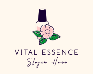 Natural Flower Perfume  logo design