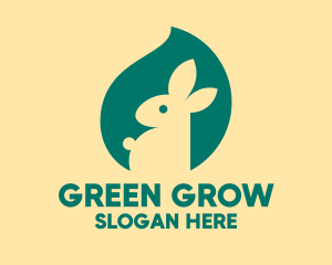 Green Bunny Toy  logo design