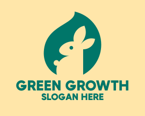 Green Bunny Toy  logo design