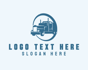 Logistics Transport Truck logo