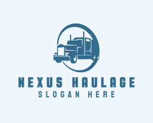 Logistics Transport Truck logo design