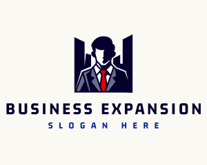 Businessman Male Leader logo