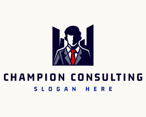 Businessman Male Leader logo