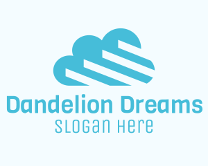 Blue Cloud Stairs logo design