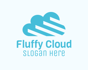 Blue Cloud Stairs logo design