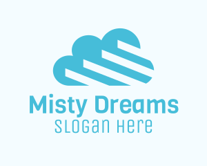 Blue Cloud Stairs logo design