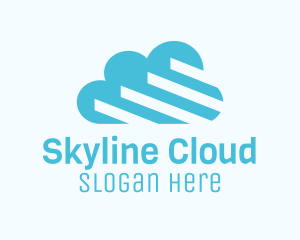 Blue Cloud Stairs logo design