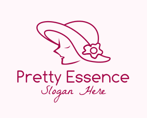 Minimalist Pretty Lady logo