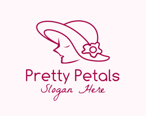 Minimalist Pretty Lady logo