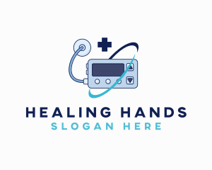 Medical Insulin Pump logo design