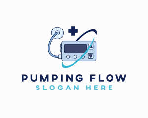 Medical Insulin Pump logo design