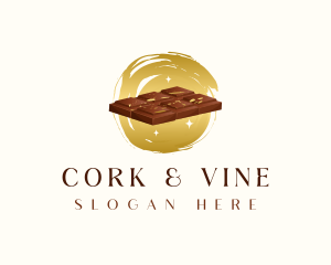 Chocolate Bar Dessert logo design