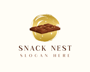 Chocolate Bar Dessert logo design