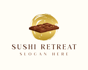 Chocolate Bar Dessert logo design