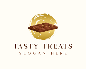 Chocolate Bar Dessert logo design