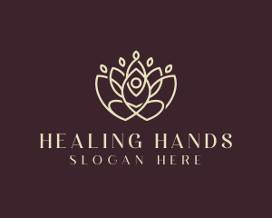 Lotus Yoga Healing logo design