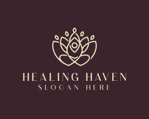 Lotus Yoga Healing logo design