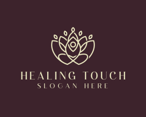 Lotus Yoga Healing logo design