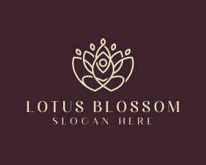 Lotus Yoga Healing logo design