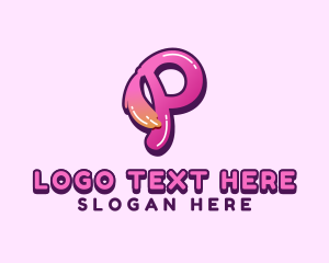 Ponytail Letter P Brand logo