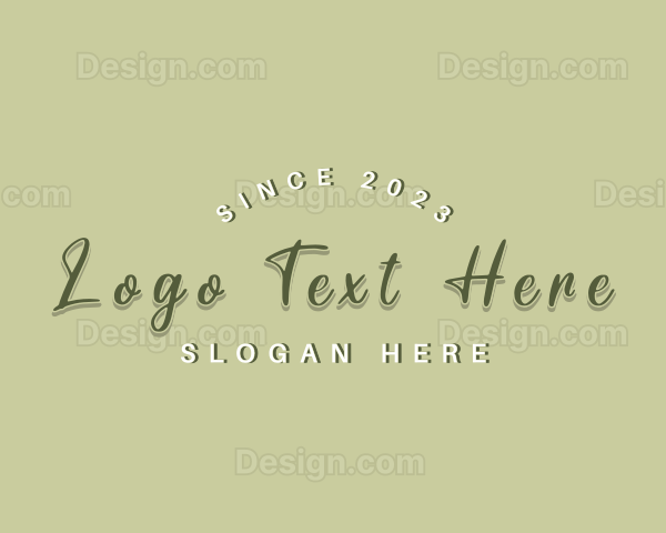 Funky Script Wordmark Logo