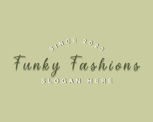 Funky Script Wordmark logo