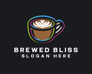 Espresso Coffee Glitch logo design