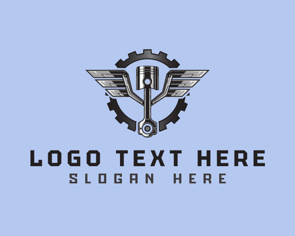 Steel logo example 3