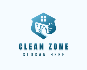 Janitorial Cleaning Sanitation logo design