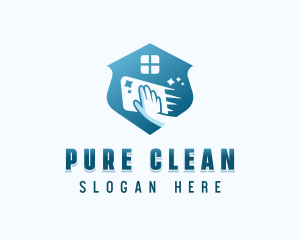 Janitorial Cleaning Sanitation logo design