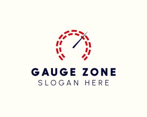 Speed Meter Gauge logo design