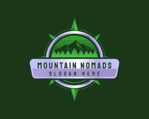 Mountain Compass Forest logo design