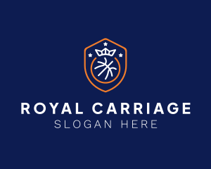 Royal Basketball Shield logo design