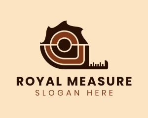 Tape Measure Saw Tools logo design