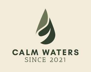 Green Wellness Oil Water logo design