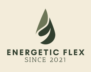 Green Wellness Oil Water logo design