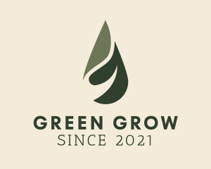 Green Wellness Oil Water logo design