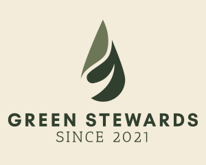 Green Wellness Oil Water logo design