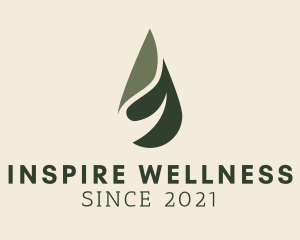 Green Wellness Oil Water logo design